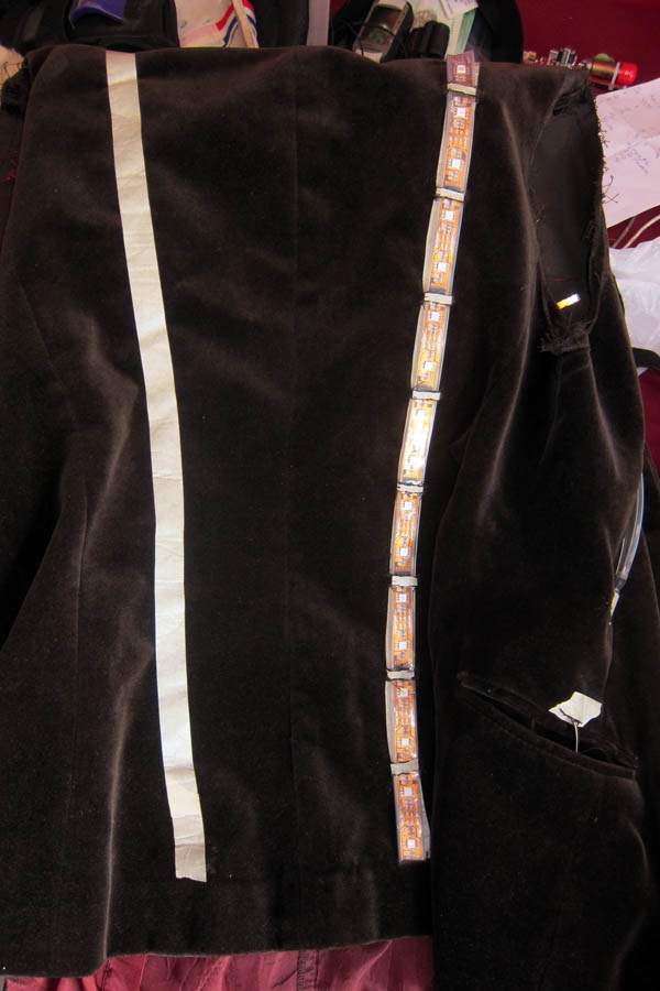 IncrLEDible Power Vest in progress - back